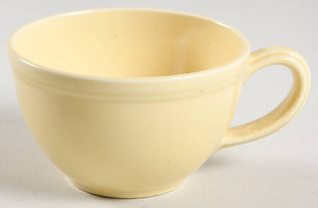 Early California Yellow Flat Demitasse Cup