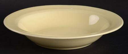 Early California Yellow Rim Soup Bowl