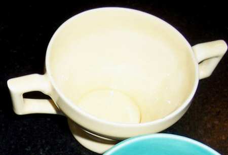 Early California Yellow Individual Open Sugar Bowl