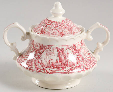 Early Days Pink Sugar Bowl & Lid