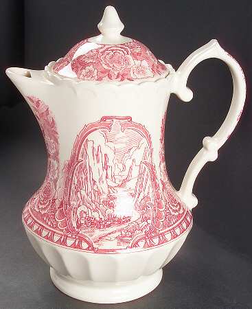 Early Days Pink Coffee Pot & Lid