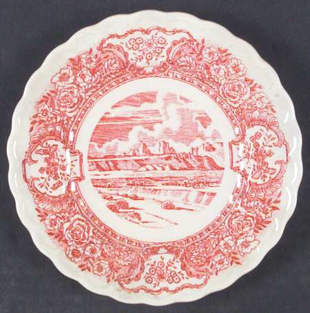 Early Days Pink Luncheon Plate