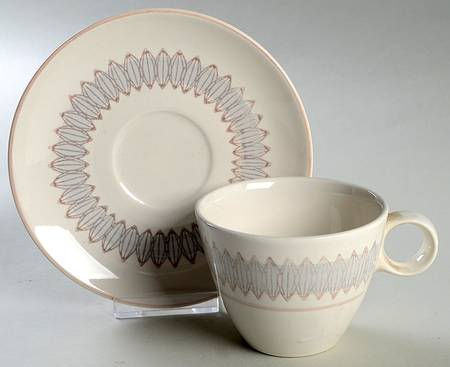 Fancy Free Flat Cup & Saucer Set