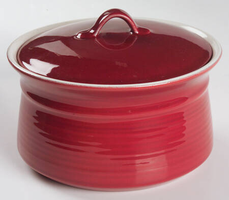 Flamenco Red 2 Qt Round Covered Casserole