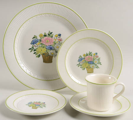Flower Basket 5 Piece Place Setting