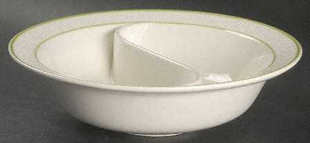 Flower Basket 9" Round Divided Vegetable Bowl