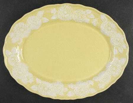 Flora Lace 14" Oval Serving Platter