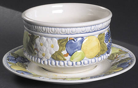 Florence Gravy Boat with Attached Underplate