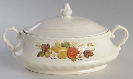 Fruit Basket Oval Covered Vegetable