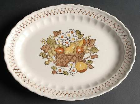 Fruit Basket 12" Oval Serving Platter