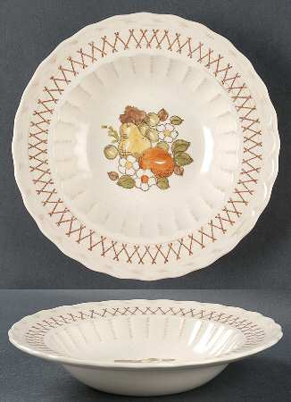 Fruit Basket Rim Soup Bowl