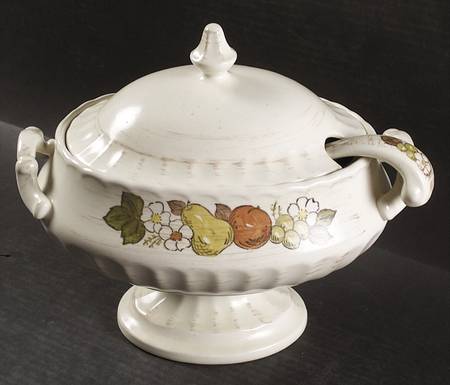 Fruit Basket Tureen & Lid w/Ladle