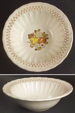 Fruit Basket Rim Cereal Bowl