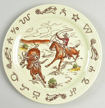 Frontier Days Salad Plate