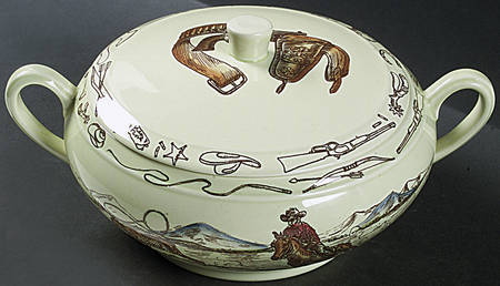 Frontier Days 2 Qt Round Covered Casserole