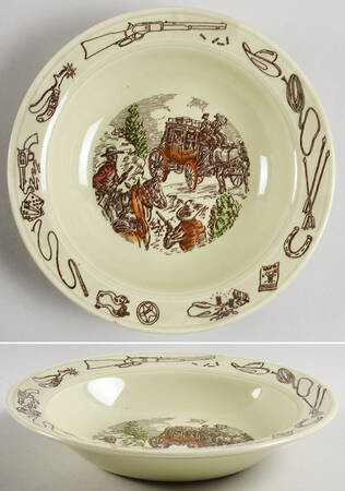 Frontier Days Rim Soup Bowl