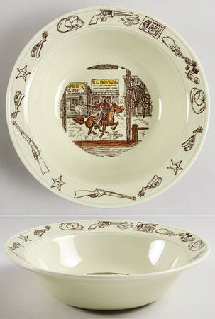 Frontier Days 9" Round Vegetable Bowl