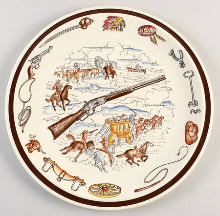 Frontier Days 13" Chop Plate (Round Platter)