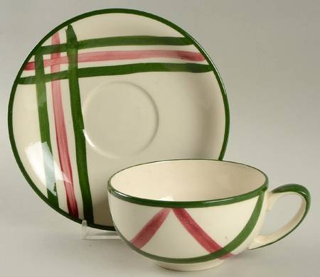 Gayety Flat Cup & Saucer Set