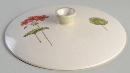 Geranium Lid for Round Vegetable