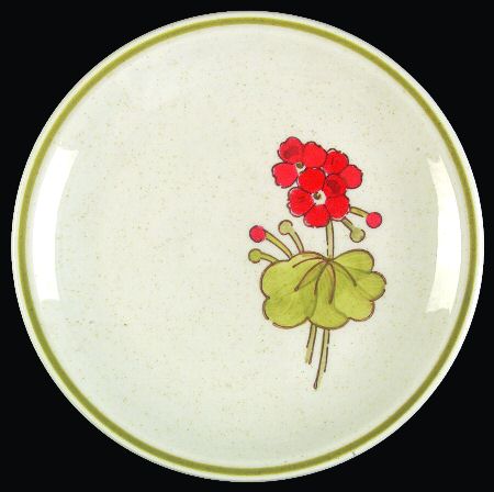 Geranium Bread & Butter Plate