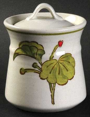 Geranium Sugar Bowl & Lid