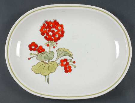 Geranium 13" Oval Serving Platter