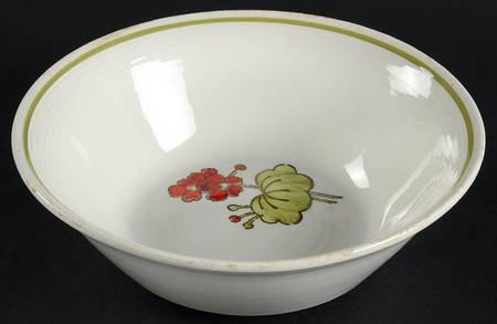 Geranium 8" Round Vegetable Bowl