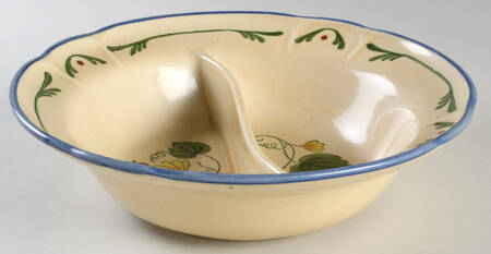 Gigi Round Divided Vegetable Bowl
