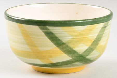 Gingham Green 1 Pint Bowl