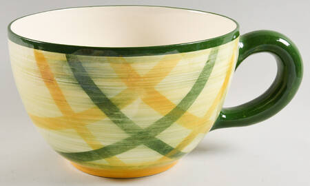 Gingham Green Colossal Cup