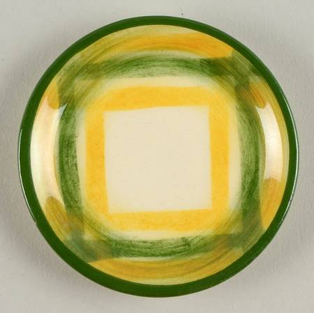 Gingham Green Butter Pat