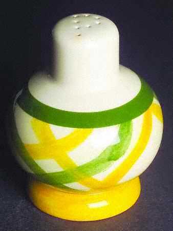 Gingham Green Oversized Pepper Shaker
