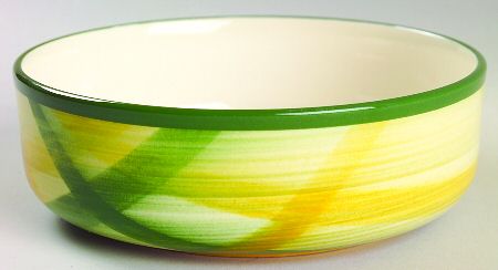 Gingham Green Individual Salad Bowl