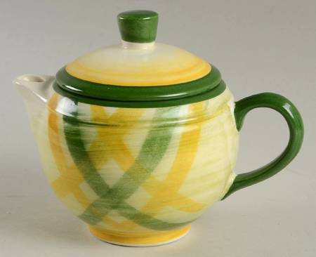Gingham Green Creamer & Lid by Metlox - Poppytrail - Vernon