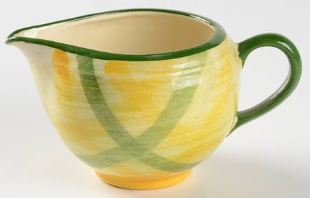 Gingham Green Creamer