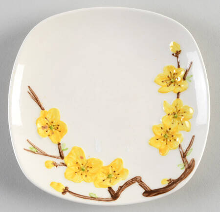 Golden Blossom Bread & Butter Plate