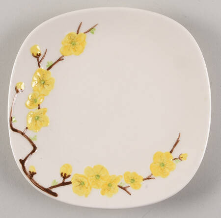 Golden Blossom Salad Plate