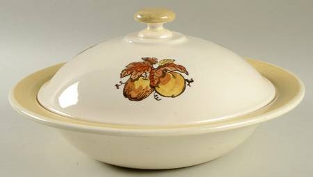 Golden Fruit Round Covered Vegetable