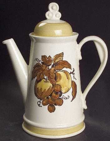 Golden Fruit Coffee Pot & Lid