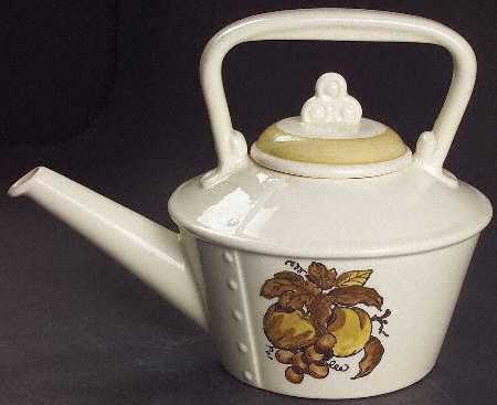 Golden Fruit Teapot & Lid