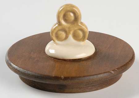Golden Fruit Wood Lid for Coffee Canister