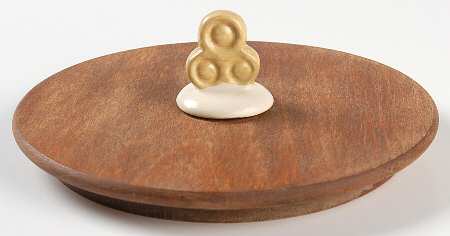 Golden Fruit Wood Lid for Flur Canister