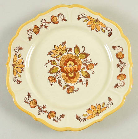 Golden Garden Salad Plate
