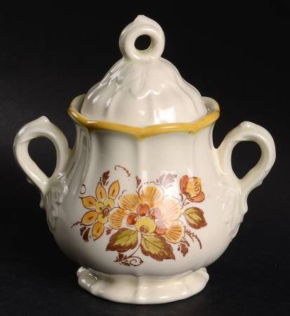 Golden Garden Sugar Bowl & Lid