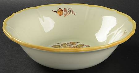 Golden Garden 9" Round Vegetable Bowl