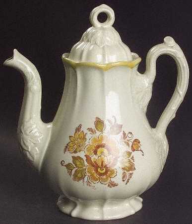 Golden Garden Coffee Pot & Lid