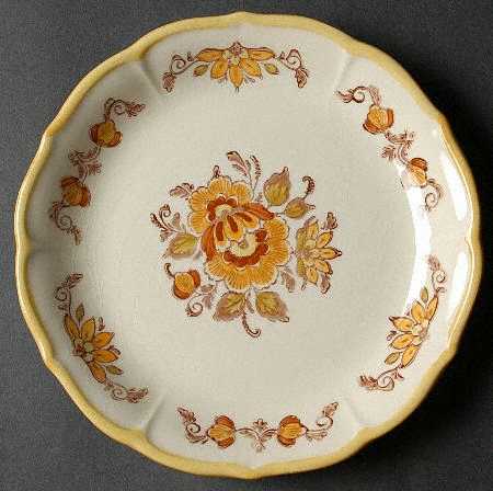 Golden Garden Salad Plate