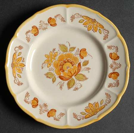 Golden Garden Bread & Butter Plate