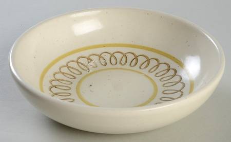Golden Scroll Coupe Soup Bowl